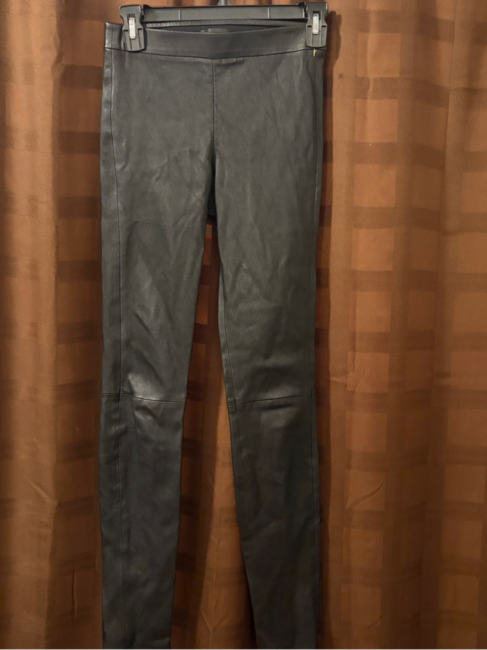 Theory Black Lamb Leather Leggings size 0 - Picture 6 of 14
